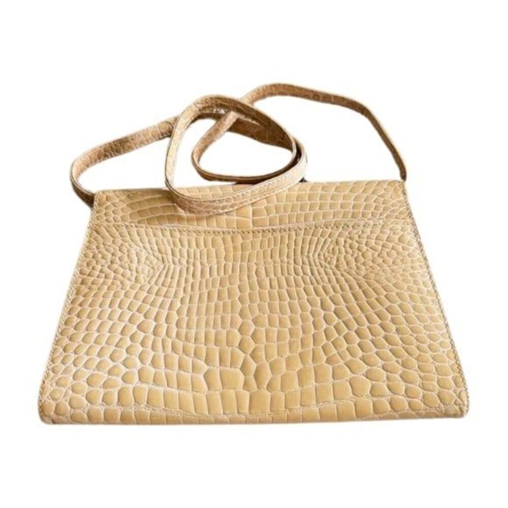Crocodile skin genuine leather clutch bag,vintage bag perfect bag company - Picture 4 of 12